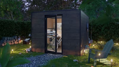 Slatted Composite Garden Sheds